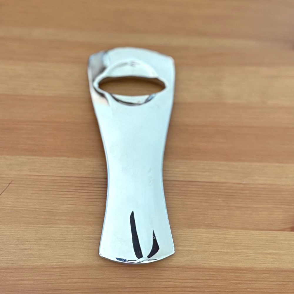 Nambe Titan Bottle Opener Sliver Alloy Metal Minimalist Retired - Picture 3 of 9